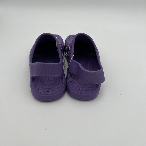 Purple Kids Slip-On Clogs With Adjustable Strap & Ventilation Holes US 2-3 - Picture 3 of 6